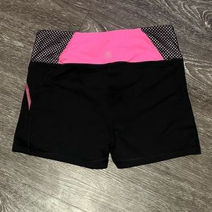 PINK Victoria’s Secret hot pink and black shorts